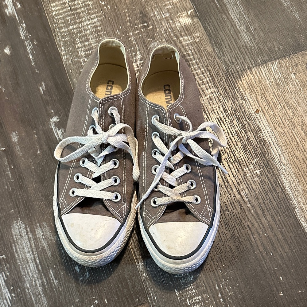Converse All Stars Classic Gray Canvas Low-Top Sneakers